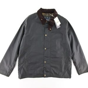 Barbour Heskin Waxed Cotton Jacket Olive Tartan